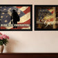 Set Of Two Firefighters One Nation Black Framed Print Wall Art