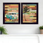Set Of Two Journey Black Framed Print Wall Art