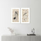 Set Of Two Musical Notes White Framed Print Wall Art