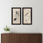 Set Of Two Musical Notes Black Framed Print Wall Art