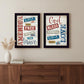 Set Of Two American 2 Black Framed Print Wall Art
