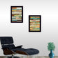 Set Of Two Today is a New Day Faux Wood Slat Black Framed Print Wall Art