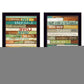 Set Of Two Today is a New Day Faux Wood Slat Black Framed Print Wall Art