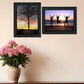 Set Of Two Passion and Teamwork Black Framed Print Wall Art