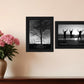 Set Of Two Passion and Teamwork Black Framed Print Wall Art