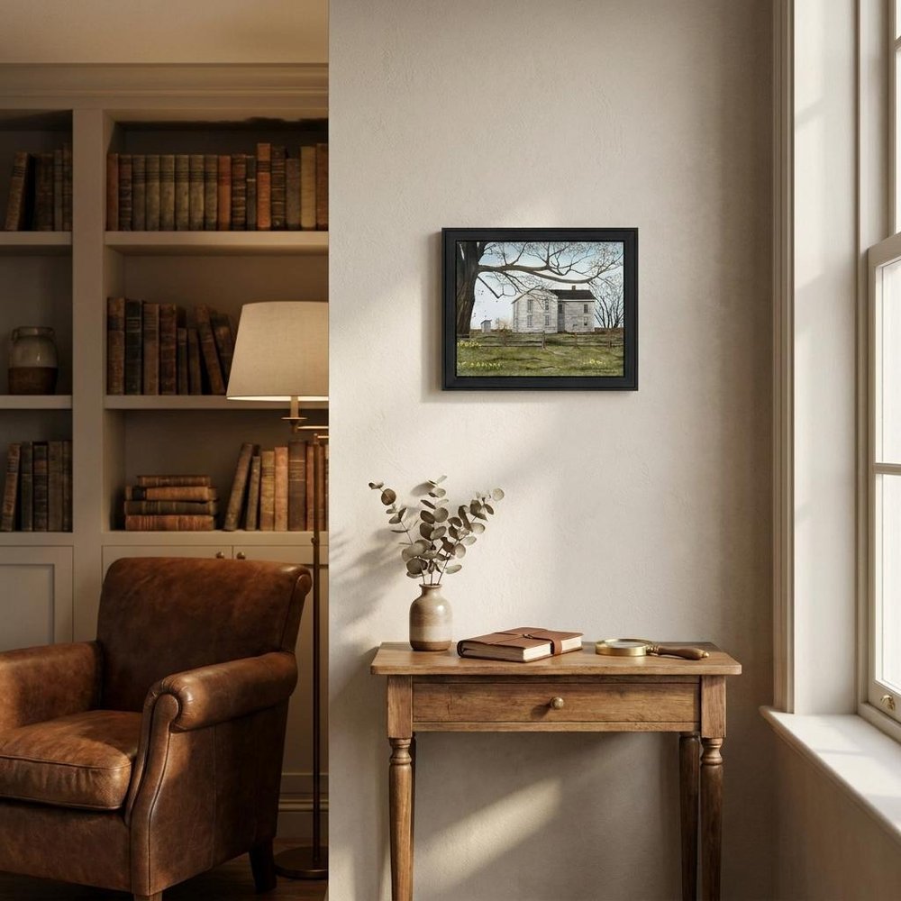 Set Of Four Four Seasons Collection II 2 Black Framed Print Wall Art