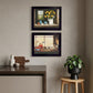 Set Of Two Tea Apples and Strawberries Black Framed Print Kitchen Wall Art