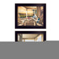 Set Of Two Veranda Views Black Framed Print Wall Art