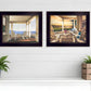 Set Of Two Veranda Views Black Framed Print Wall Art