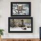 Set Of Two Millhouse Collection Black Framed Wall Art