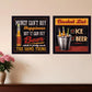 Set Of Two Bucket List Black Framed Print Wall Art