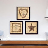 Set Of 3 Rectangle Paper Not Flowers Not Entertainment & Fashion U.S. States And Territories Encouragement No Season No Holiday By