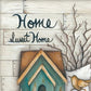 Set Of Two Home Sweet Home 2 White Framed Wall Art