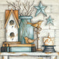 Set Of Two Marys Country Shelf 1 Black Framed Wall Art