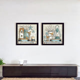 Set Of 2 Rectangle Paper Not Flowers Countryside Not Entertainment & Fashion U.S. States And Territories No Season No Holiday By