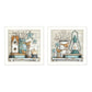 Set Of Two Marys Country Shelf 2 White Framed Wall Art
