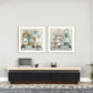 Set Of Two Marys Country Shelf 2 White Framed Wall Art