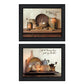 Set Of Two By Grace 2 Black Framed Wall Art