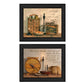 Set Of Two Friendship is the Spice of Life Black Framed Wall Art