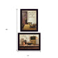 Set Of Two Home and Family Black Framed Wall Art
