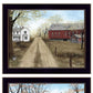Set Of Two Scenic Country Black Framed Wall Art