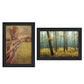 Set Of Two Life Goes on Black Framed Wall Art