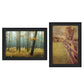 Set Of Two Life Goes on Black Framed Wall Art