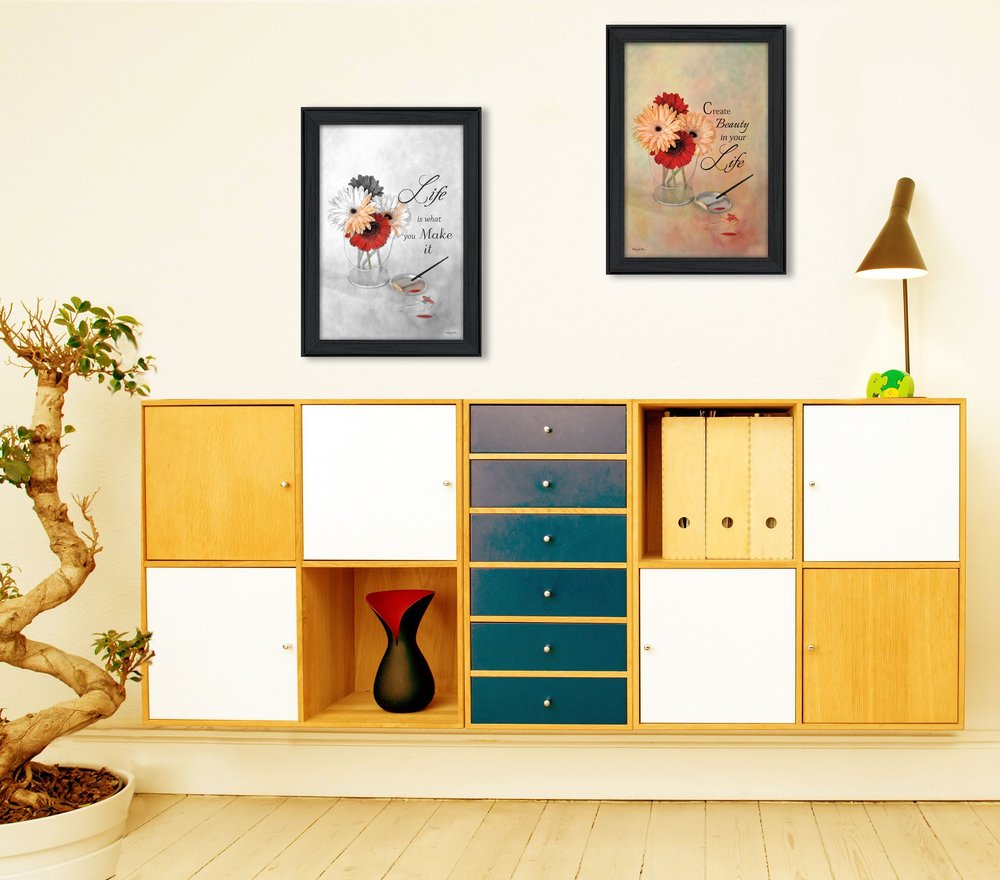 Set Of 2 Rectangle Paper Flowers Not Entertainment & Fashion U.S. States And Territories No Season No Holiday By