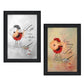 Set Of Two Create Beauty Black Framed Wall Art