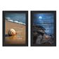 Set Of Two Sea Dream Black Framed Wall Art