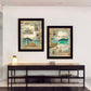 Set Of Two Lost in the Right Direction Black Framed Wall Art