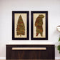 Set Of Two Cabin Rules Black Framed Wall Art