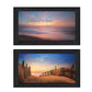 Set Of Two At the Beach Black Framed Wall Art