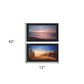 Set Of Two At the Beach Black Framed Wall Art