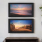 Set Of Two At the Beach Black Framed Wall Art