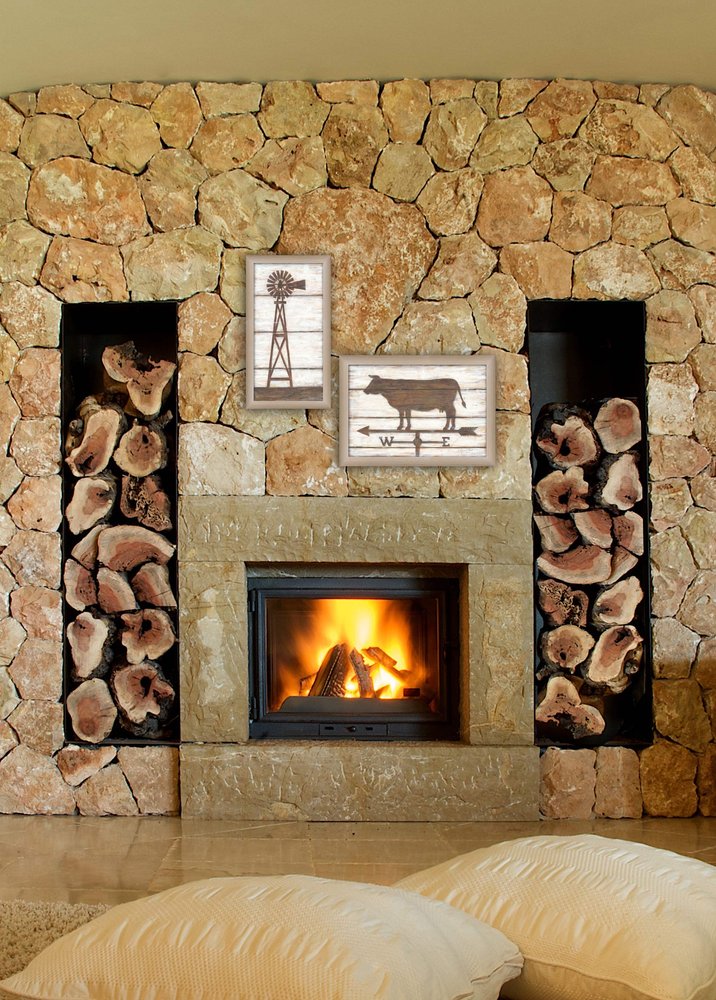 Set Of 2 Rectangle Paper Cow Not Flowers Not Entertainment & Fashion U.S. States And Territories No Season No Holiday By