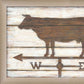 Set Of Two Country Bath Shelf Brown Framed Wall Art