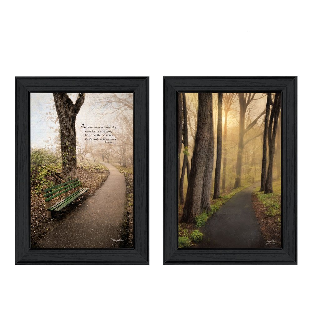 Set Of Two After The Rain Black Framed Wall Art