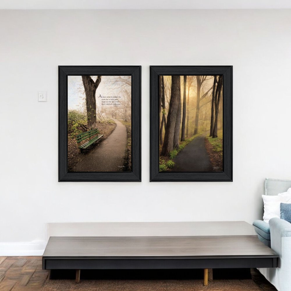 Set Of Two After The Rain Black Framed Wall Art