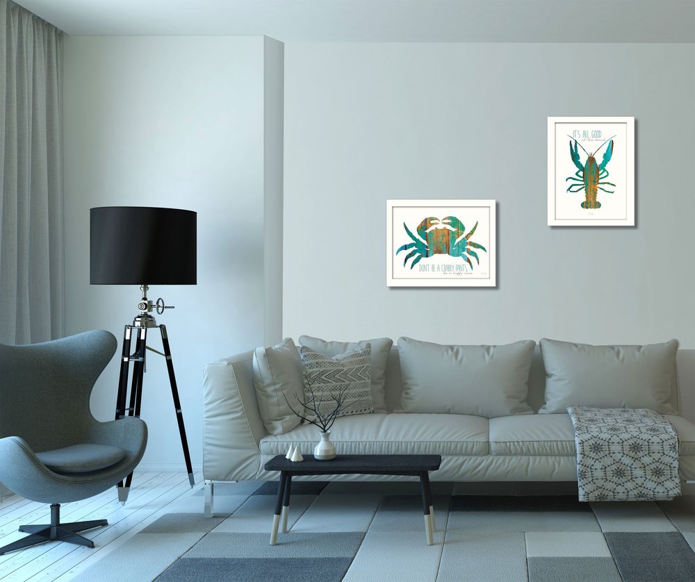 Set Of 2 Rectangle Paper Not Flowers Beach & Ocean Not Entertainment & Fashion U.S. States And Territories No Season No Holiday By