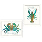 Set Of Two Its All Good at the Beach White Framed Wall Art