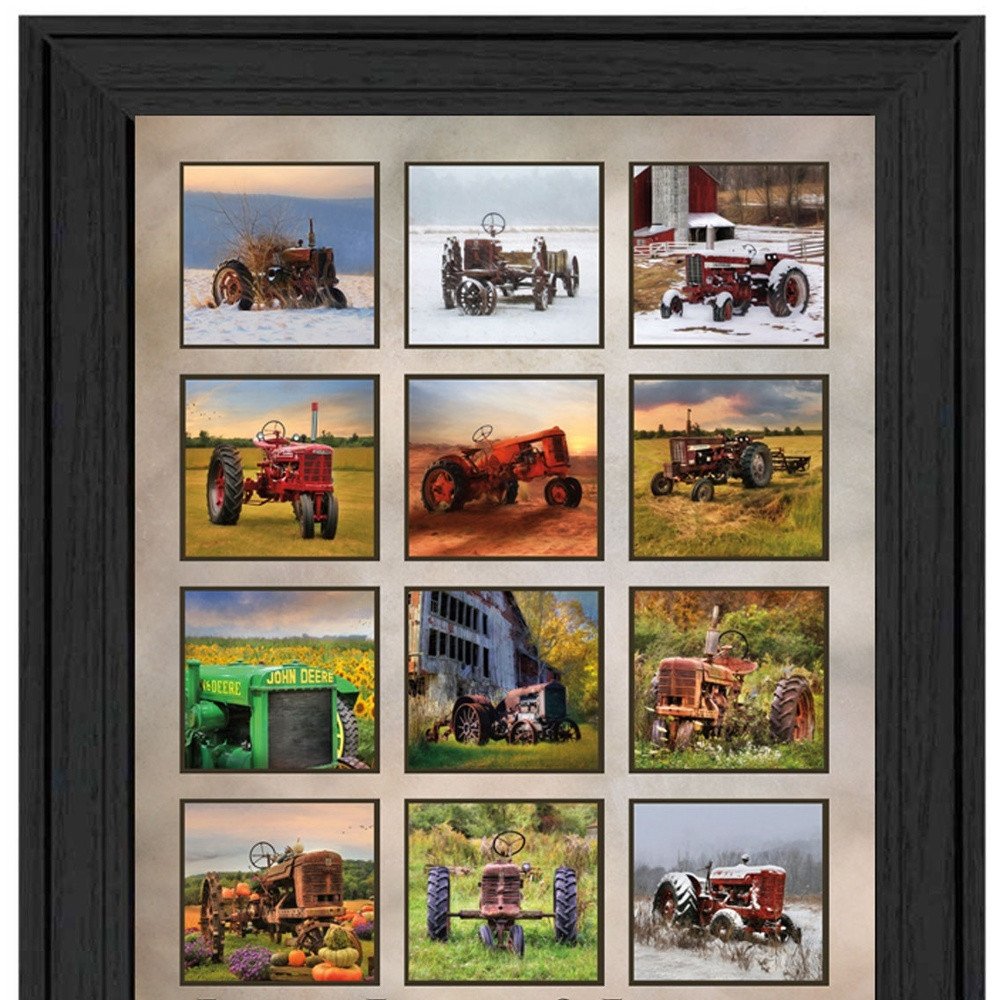 Set Of Two Farming Black Framed Wall Art