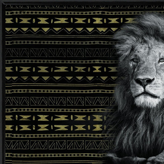 Set Of Two Elegant Wildlife Black Framed Wall Art