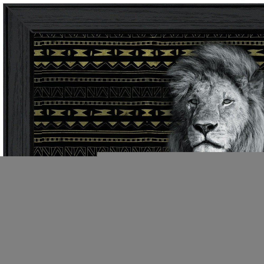 Set Of Two Elegant Wildlife Black Framed Wall Art