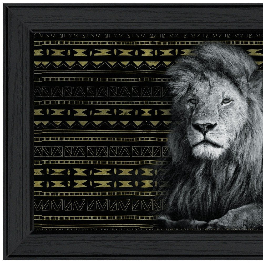 Set Of Two Elegant Wildlife Black Framed Wall Art