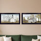Set Of Two Amazing Grace 1 Black Framed Print Wall Art