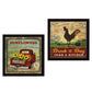 Set Of Two Break of Day Black Framed Wall Art
