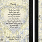 Set Of Two Family Quotes Black Framed Wall Art