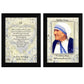 Set Of Two Life Quotes Black Framed Wall Art