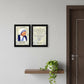 Set Of Two Peace Quotes Black Framed Wall Art